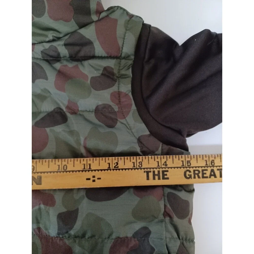 NWT Old Navy Camo Vest Hoodie Puffer Jacket Boys XS 5‎